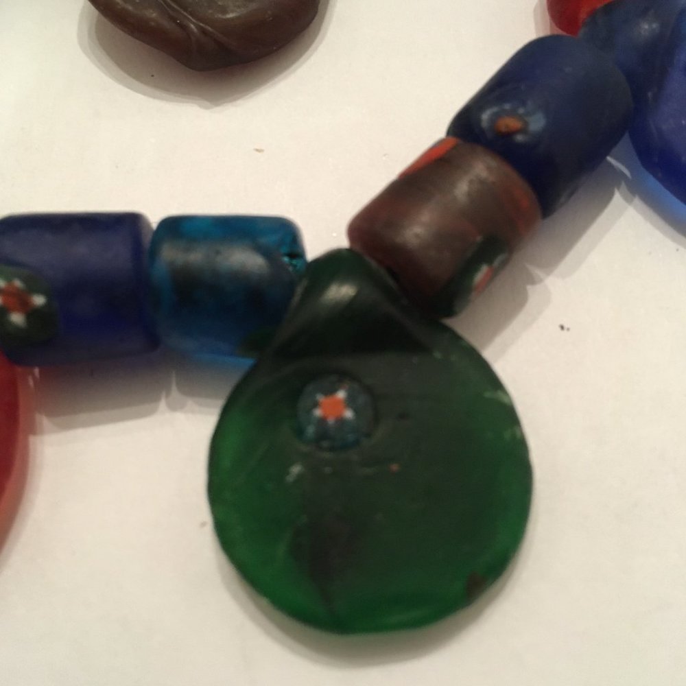 Handmade Millefiori Art Glass Necklace - Picture 6 of 14